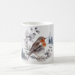 Taza De Café Elegante Watercolor Winter