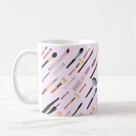 Taza De Café Elegante y brillante herramientas de maquillaje de