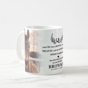 Taza De Café Elegante y moderno caballo 2 Mascota de fotografía