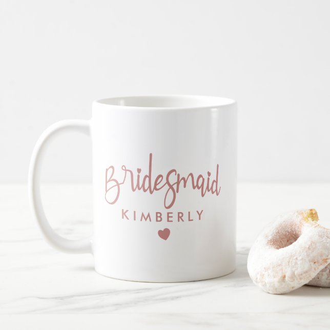 Taza de café elegante y personalizada para dama de (Con donut)