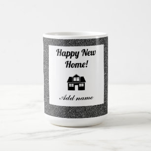 Taza De Café Elegante y personalizado nuevo y feliz tazón para 