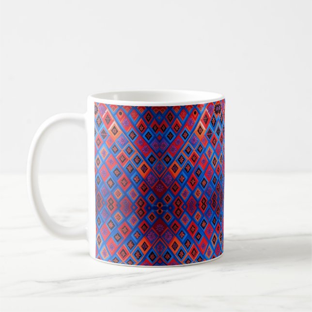 Taza De Café Elegante Zigzag Ceramic Mug (Izquierda)