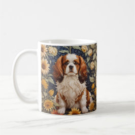 Taza De Café Elegantes girasoles Cavalier King Charles Spaniel