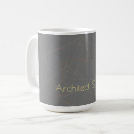 Taza De Café Elegantes líneas geométricas estudio de arquitecto