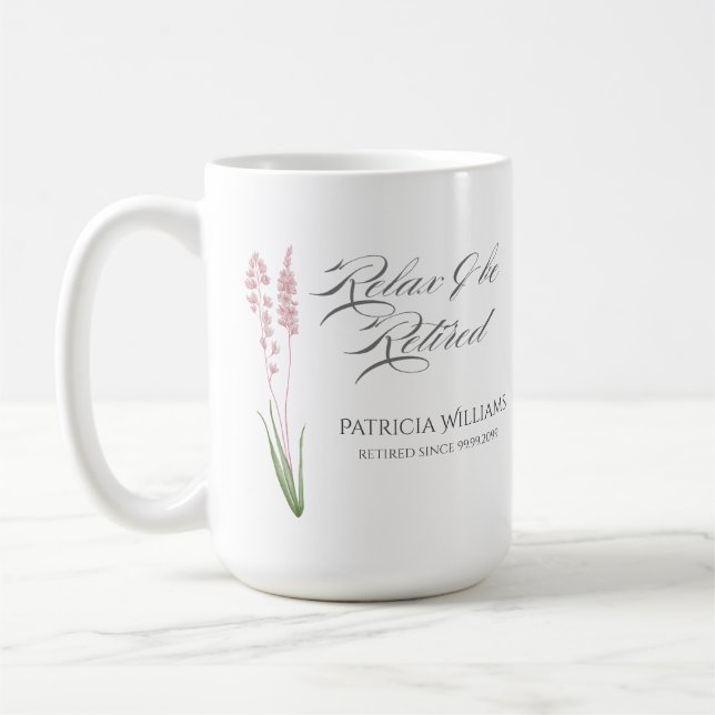 Taza De Café Elegantes mujeres Pastel Fiesta de Jubilación de F (Izquierda)