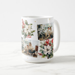 Taza De Café Elegantes Navidades de fotografía de Poinsettia Ho