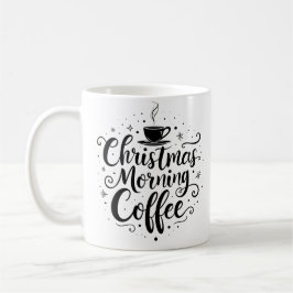Taza De Café Elegantes Navidades de guiones matutinos de café M