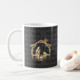 Taza De Café Elegantes Navidades de Natividad
