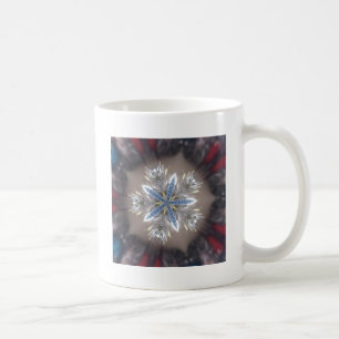 Taza De Café Elegantes Navidades festivos estrella brillante az
