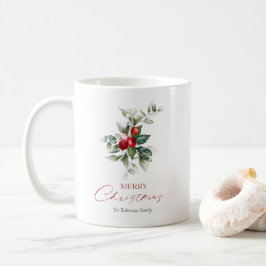 Taza De Café Elegantes Navidades Holly