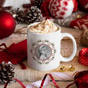 Taza De Café Elegantes Navidades Personalizado de verdor de vac