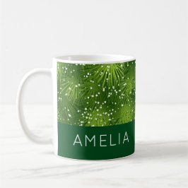 Taza De Café Elegantes Navidades verdes