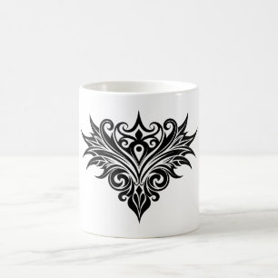 Taza De Café Elegantes Patrones Damask – Sofisticados Ba Vintag