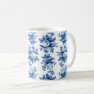 Taza De Café Elegantes Rosas azules de China