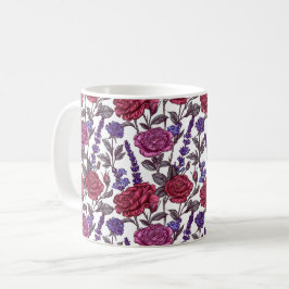 Taza De Café Elegantes Rosas rústicos de color Moda