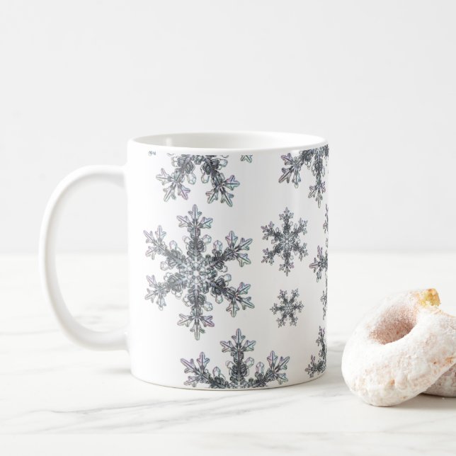 Taza De Café Elegantes vacaciones Escenas de nieve (Con donut)