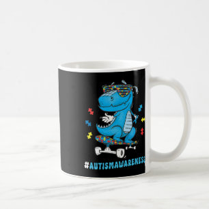 Taza De Café Elegir conciencia del autismo de skateboarding de