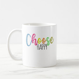 Taza De Café Elegir feliz