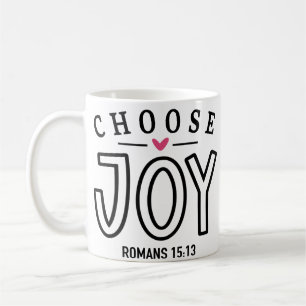 Taza De Café Elegir la Biblia feliz contra la cita