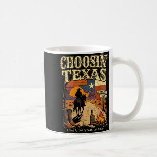 Taza De Café Elegir Texas mentalidad del estado de la estrella 