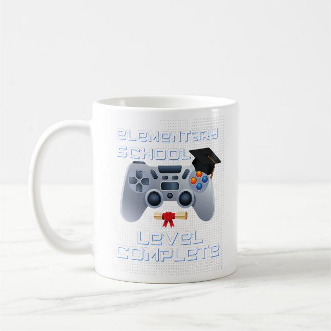 Taza De Café Elementary school level complete gamer graduation (Izquierda)