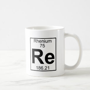 Taza De Café Elemento 075 - Re - renio (lleno)