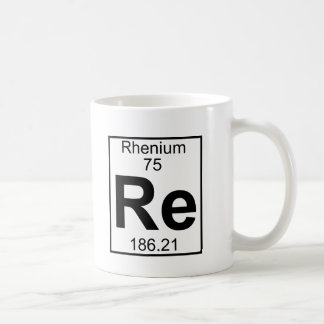 Taza De Café Elemento 075 - Re - renio (lleno)