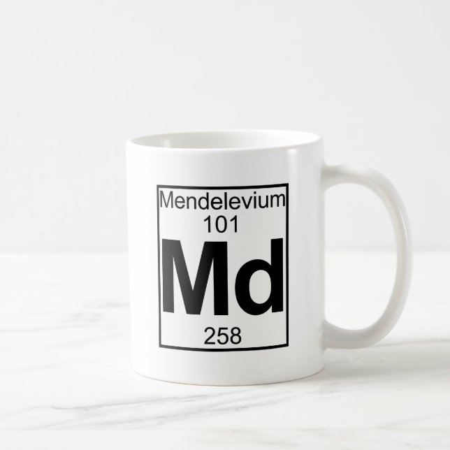 Taza De Café Elemento 101 - Md - Mendelevio (lleno) (Derecha)