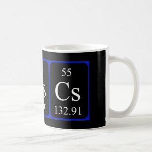 Taza De Café Elemento 55 mug - negro cesio