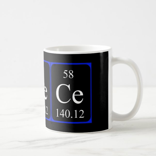 Taza De Café Elemento 58 mug - negro cerio (Derecha)