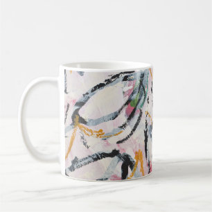 Taza De Café Elemento de diseño de pintura acrílica