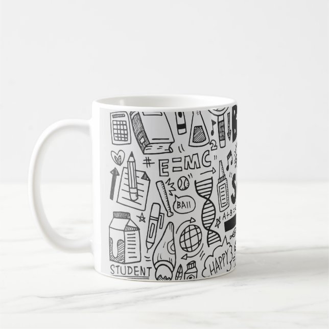 Taza De Café elemento de la escuela de dibujo manual (Izquierda)