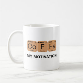 Taza De Café Elemento de la tabla periódica del café