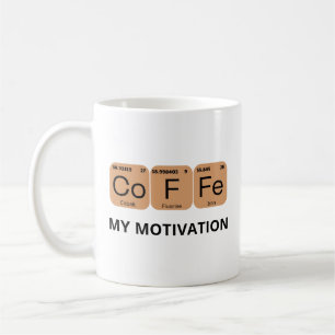 Taza De Café Elemento de la tabla periódica del café