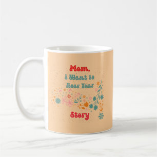 Taza De Café Elemento de la vida de mamá con diseño divertido y
