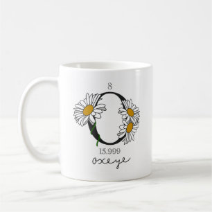 Taza De Café Elemento de oxígeno floral