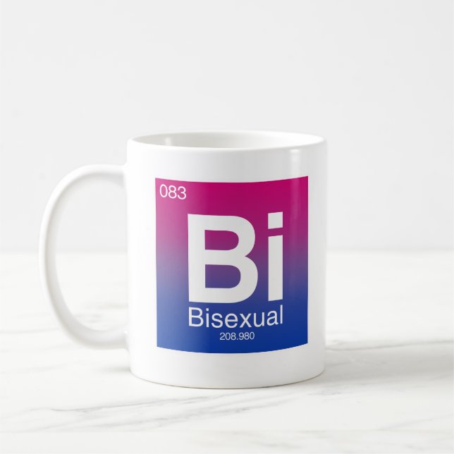 Taza De Café Elemento de tabla periódica bisexual (Izquierda)