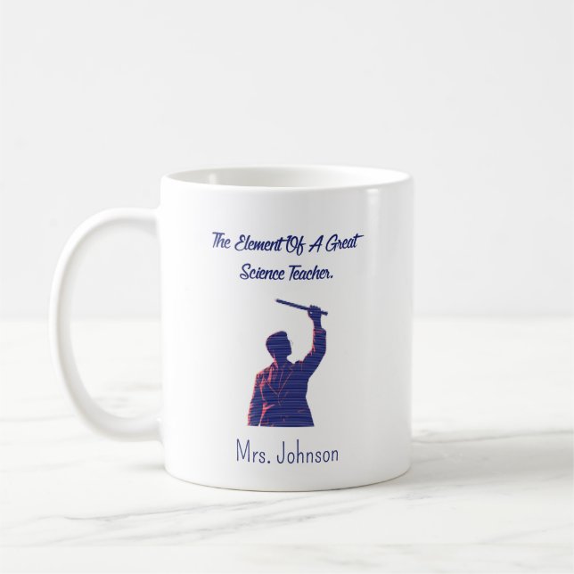 Taza De Café Elemento de un gran regalo para educadores de prof (Izquierda)