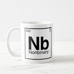 Taza De Café Elemento NB - Tabla Periódica No Binaria