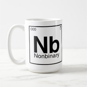 Taza De Café Elemento NB - Tabla Periódica No Binaria