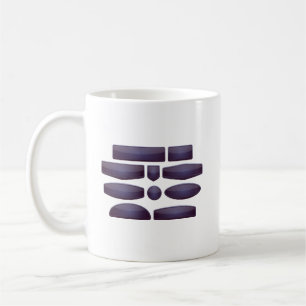 Taza De Café Elementos de diseño de botón brillante UI y digi