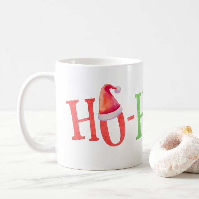 Taza De Café Elementos de diseño de Navidades (Con donut)