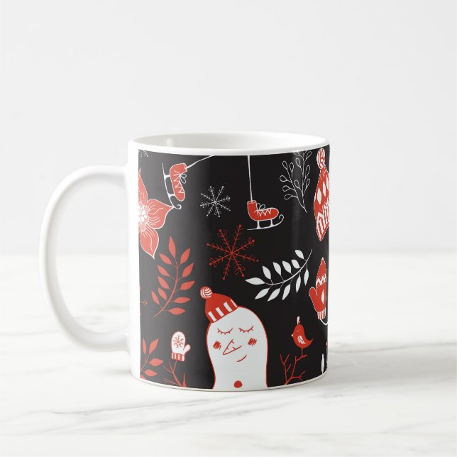 Taza De Café Elementos De Invierno: Mano Corta. (Izquierda)