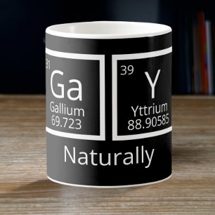 Taza De Café Elementos naturales Mesa periódica del Orgullo Gay