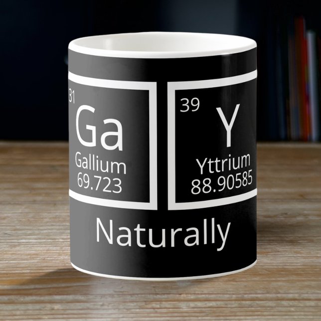 Taza De Café Elementos naturales Mesa periódica del Orgullo Gay (Subido por el creador)