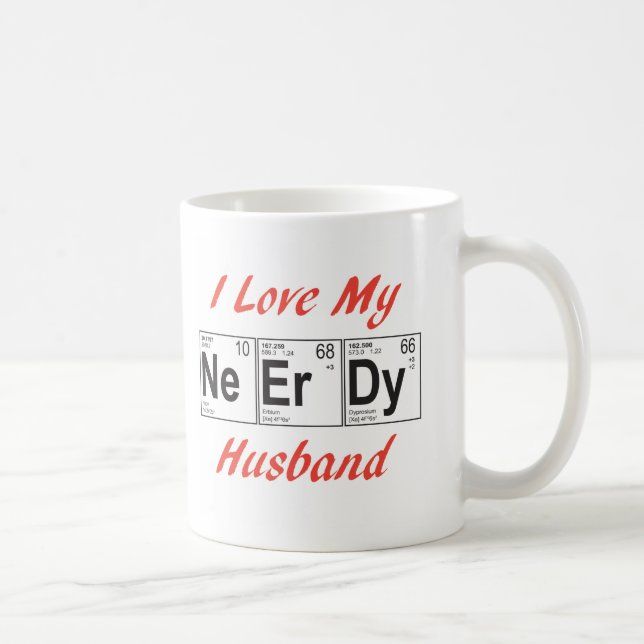 Taza De Café elementos nerd-esposo (Derecha)
