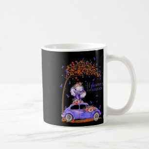 Taza De Café Elephant Car Purple Ribbon Floral Heimerheimer Bra