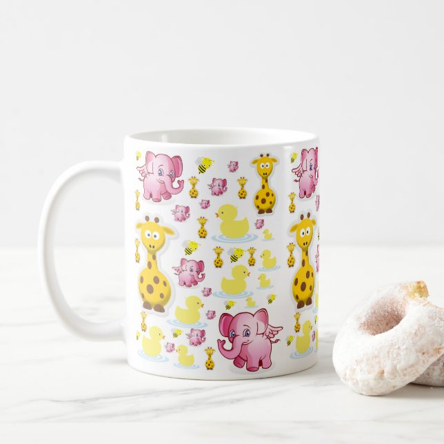 Taza De Café Elephant Mug (Con donut)