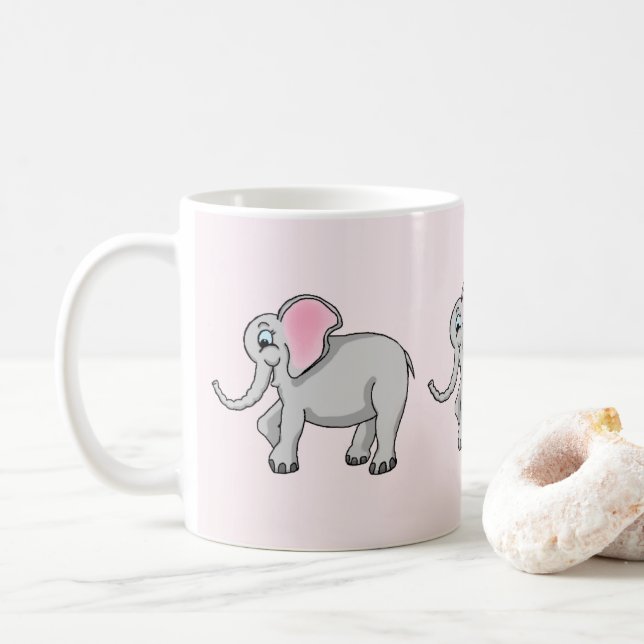 Taza De Café Elephant Mug (Con donut)