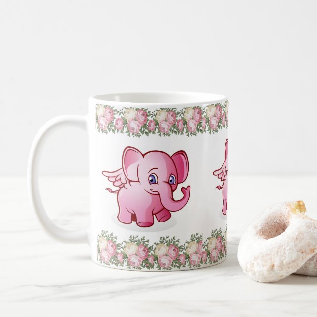 Taza De Café Elephant Mugs (Con donut)
